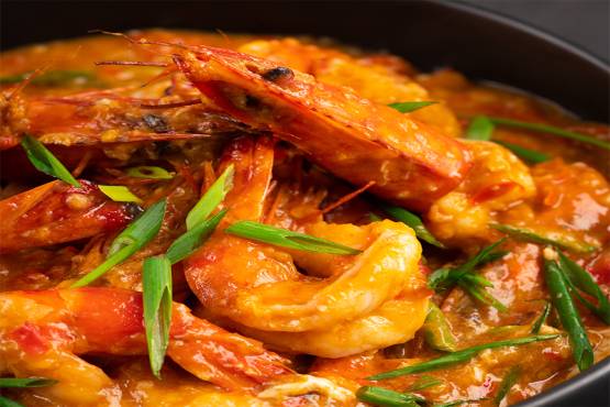 Fried Prawns In Chilli Sauce