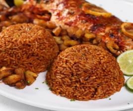 Banga Rice With Dried Fish