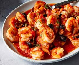 Fried Prawns In Mushroom Sauce