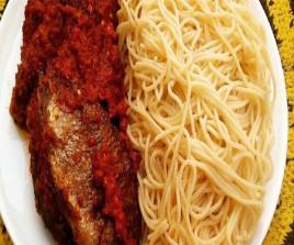 White Spaghetti and Stew
